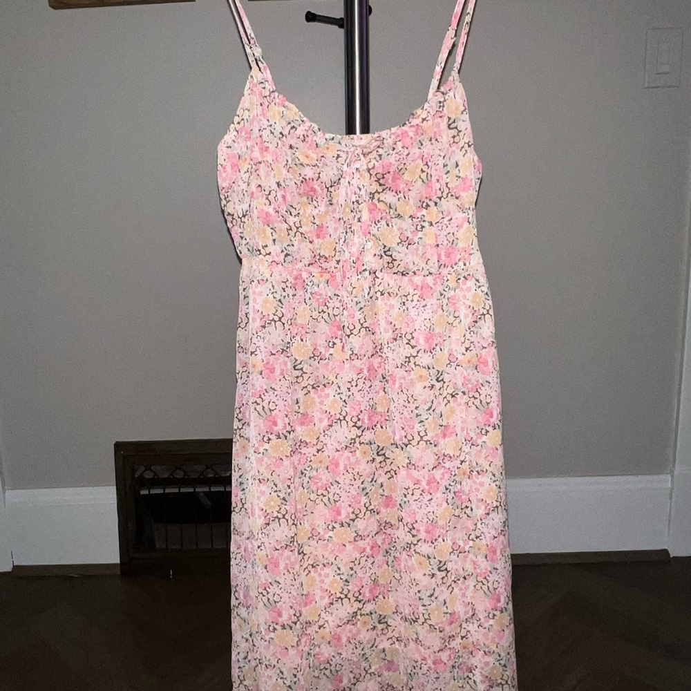 Promesa Floral Pink Maxi Dress